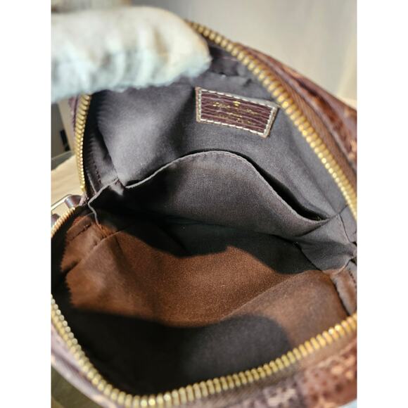 Louis Vuitton Danube Monogram Crossbody Bag Mini Lin Line Brown Vintage LV - Picture 9 of 16